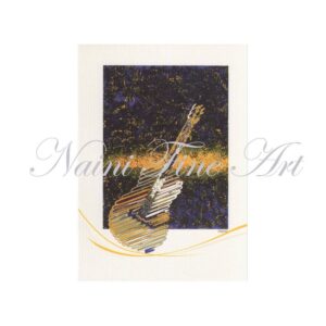 088 Blank Card with Guitar