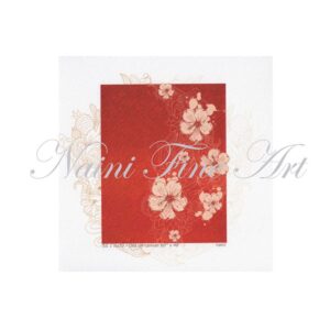 109 Red Floral Card