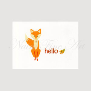 127 Hello Fox Card
