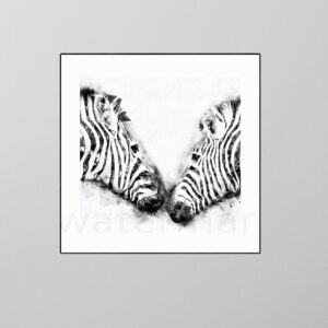 Zebra Giclée Animal Safari Print