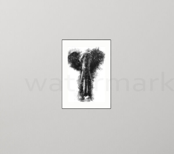 Elephant Giclée Animal Safari Print
